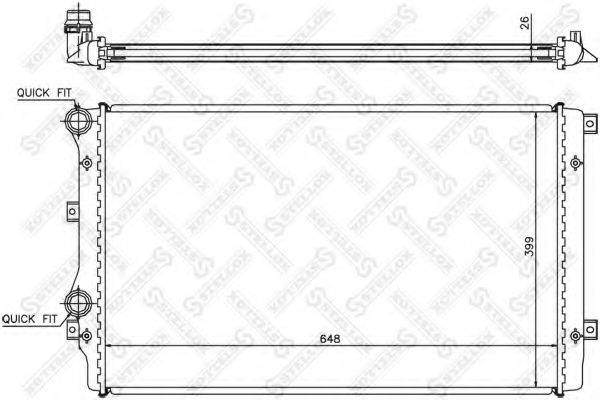 Радиатор охлаждения двигателя