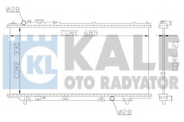 Радиатор охлаждения двигателя KALE OTO RADYATOR 359700