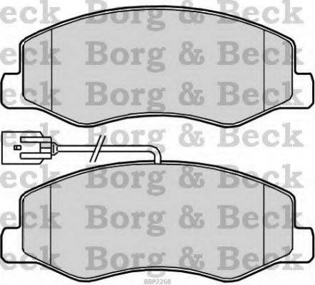 Тормозные колодки BORG & BECK BBP2268