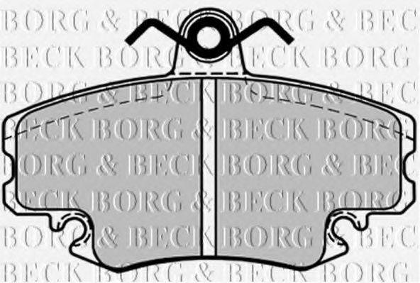 Тормозные колодки BORG & BECK BBP1386