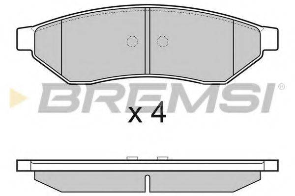 Тормозные колодки BREMSI BP3162