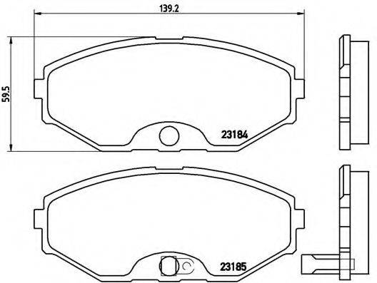 Тормозные колодки BREMBO P 56 045