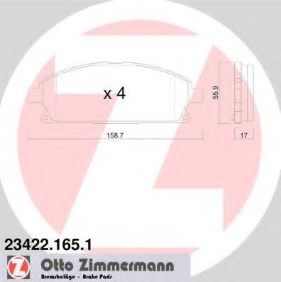 Тормозные колодки ZIMMERMANN 23422.165.1