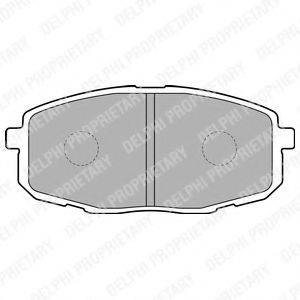 Тормозные колодки DELPHI LP1819