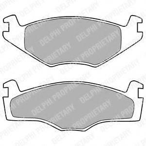 Тормозные колодки DELPHI LP420