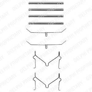 Комплектующие, колодки дискового тормоза DELPHI LX0182