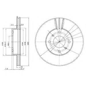 Тормозной диск DELPHI BG3596