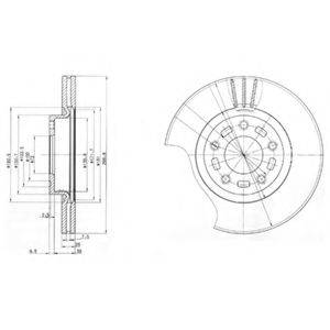 Тормозной диск DELPHI BG3928